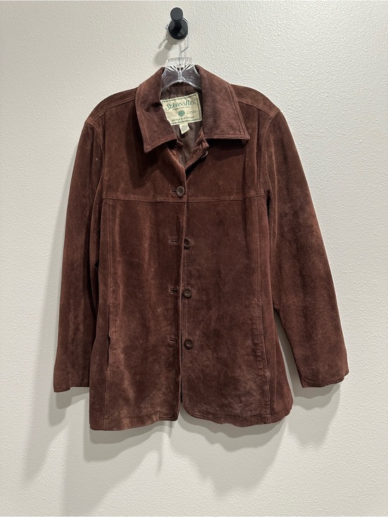 St. John's Bay Jackets & Blazers - VTG St.John’s Bay small washable Suede Button-Front Jacket
